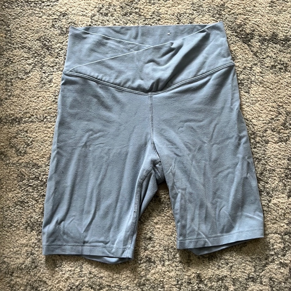 High rise cotton bike shorts